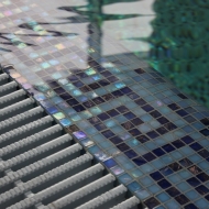 Бетонный бассейн с мозайки